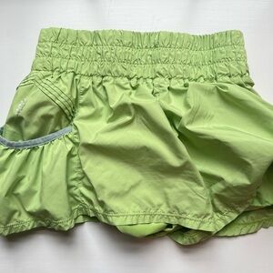 Free People Lime Green Athletic Shorts
